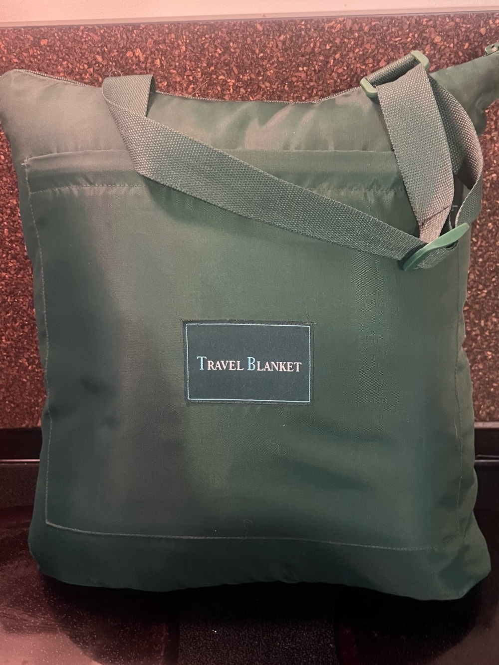 Travel Blanket Tote Bag - Dark Green